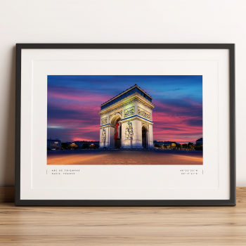 Paris Coordinates Poster Print Wall Art