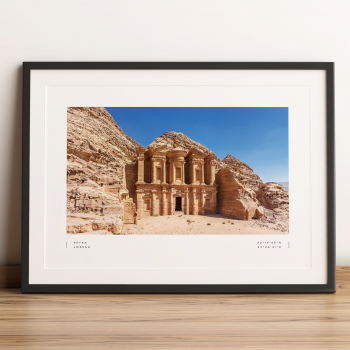 Petra Jordan Coordinates Poster Print Wall Art