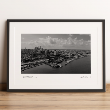 Philadelphia Coordinates Poster Print Wall Art