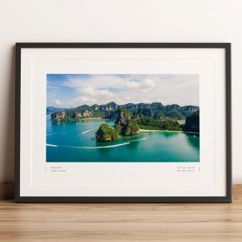 Phuket Coordinates Poster Print Wall Art