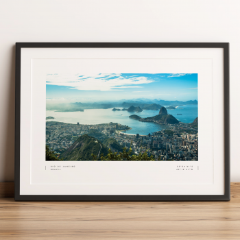 Rio De Janeiro Coordinates Poster Print Wall Art