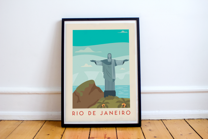 Rio De Janeiro Poster Print Wall Art