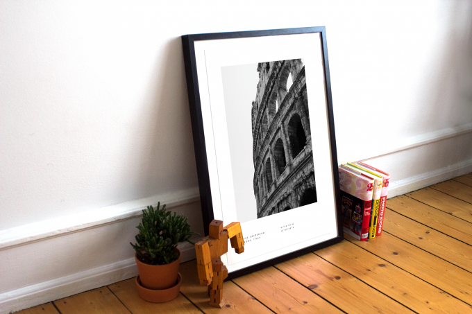 Rome Coordinates Poster Print Wall Art