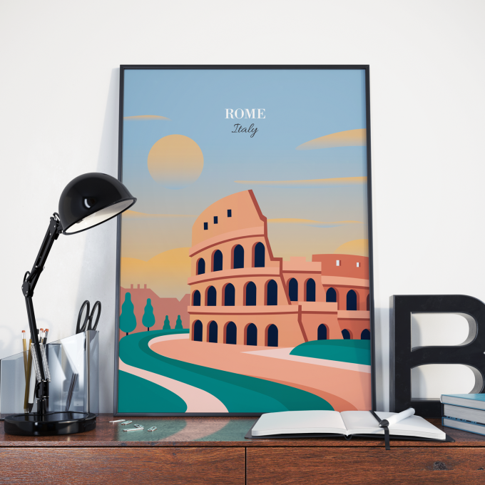 Rome Poster Print Wall Art