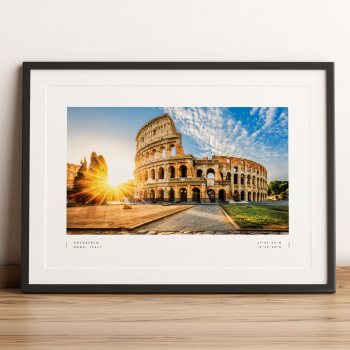 Rome Coordinates Poster Print Wall Art