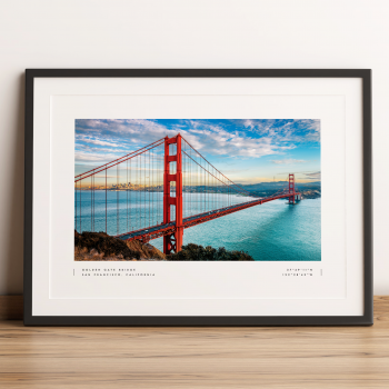 San Francisco Coordinates Poster Print Wall Art