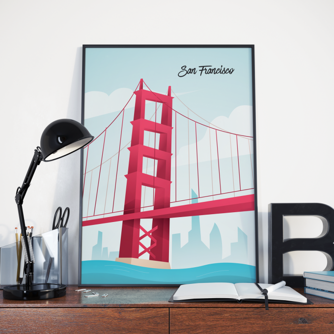 San Francisco Poster Print Wall Art