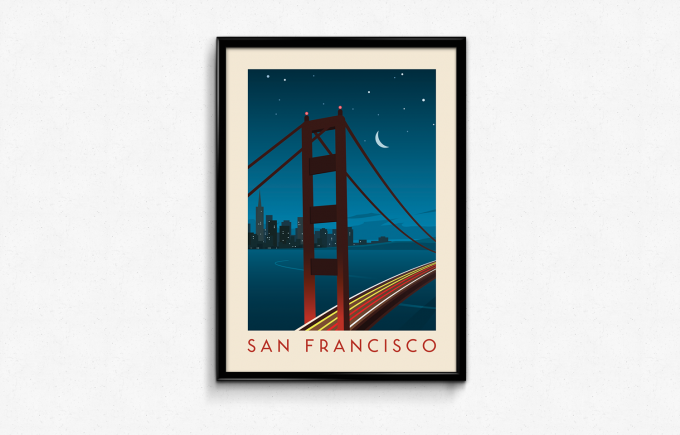 San Francisco Poster Print Wall Art