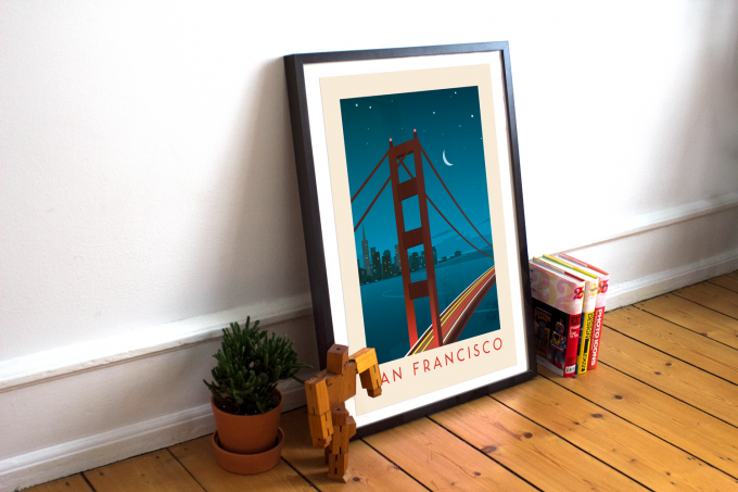 San Francisco Poster Print Wall Art