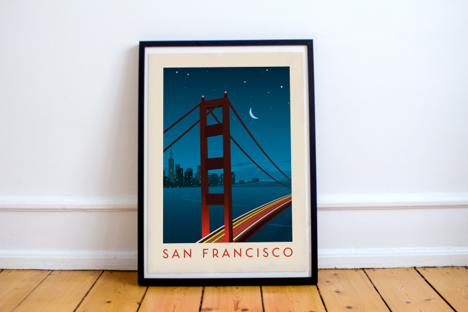 San Francisco Poster Print Wall Art