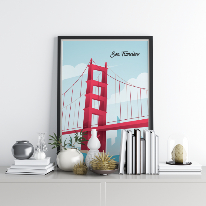 San Francisco Poster Print Wall Art