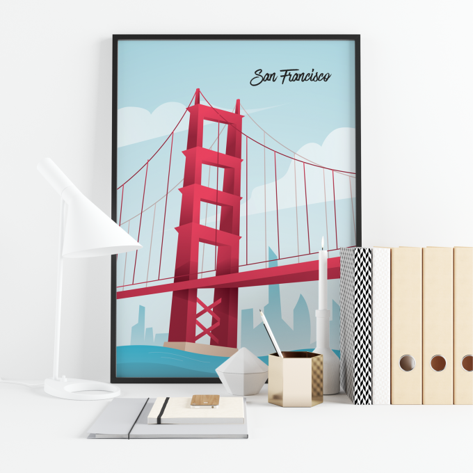 San Francisco Poster Print Wall Art