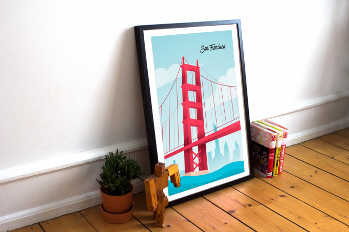 San Francisco Poster Print Wall Art