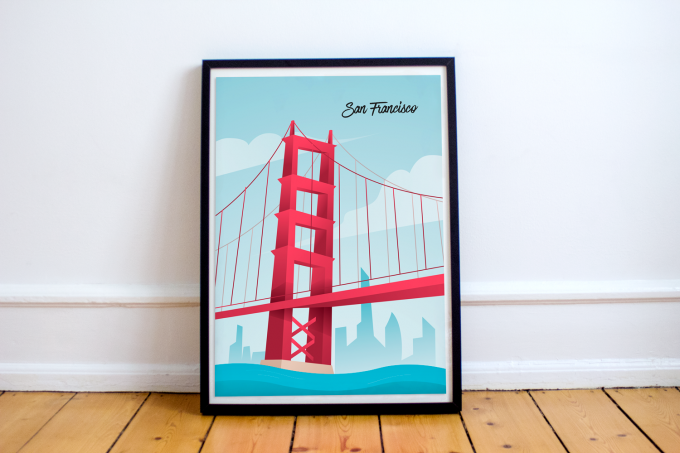 San Francisco Poster Print Wall Art