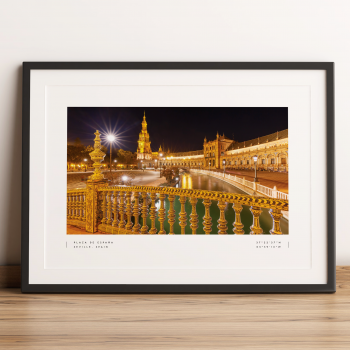 Seville Coordinates Poster Print Wall Art