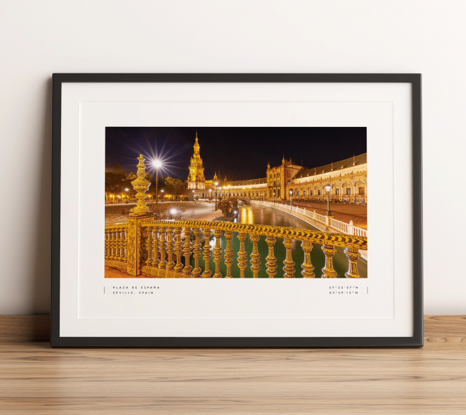 Seville Coordinates Poster Print Wall Art