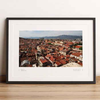 Split Coordinates Poster Print Wall Art