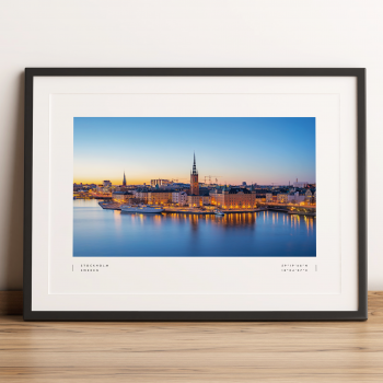 Stockholm Coordinates Poster Print Wall Art