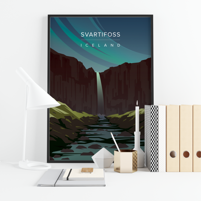 Svartifoss Poster Print Wall Art