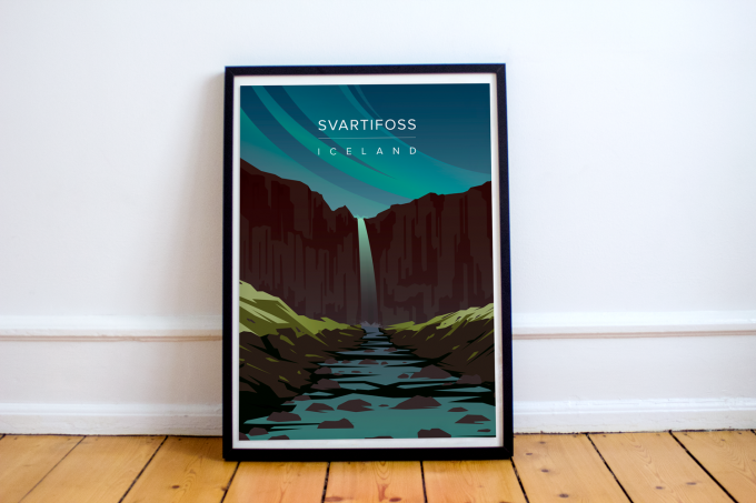 Svartifoss Poster Print Wall Art