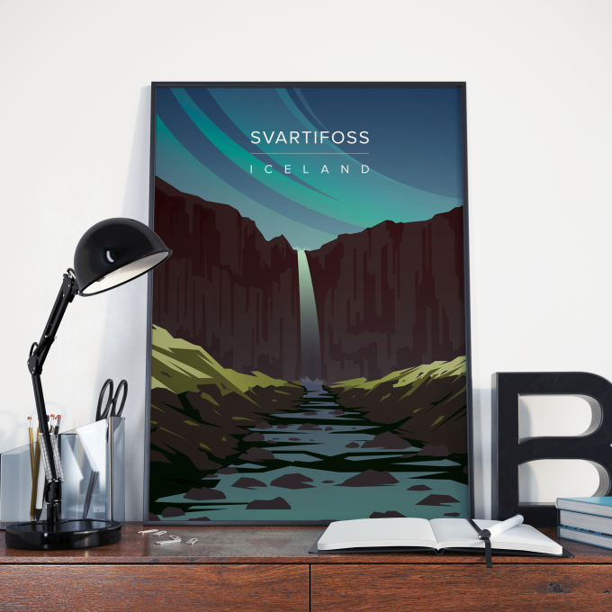 Svartifoss Poster Print Wall Art