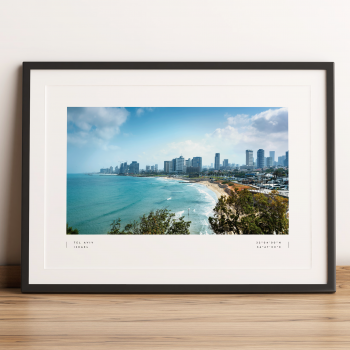 Tel Aviv Coordinates Poster Print Wall Art