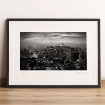 Tokyo Coordinates Poster Print Wall Art