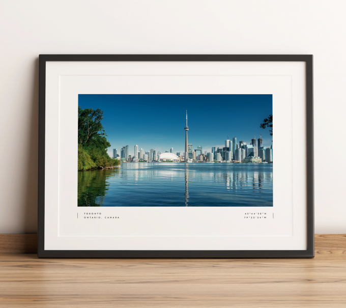 Toronto Coordinates Poster Print Wall Art