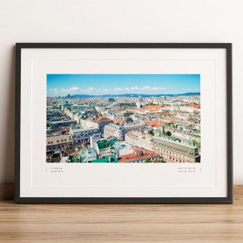 Vienna Coordinates Poster Print Wall Art