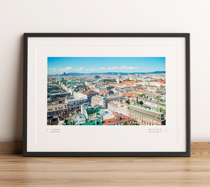 Vienna Coordinates Poster Print Wall Art