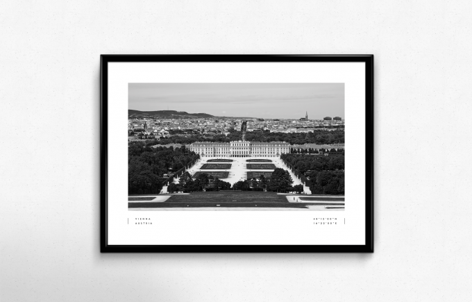 Vienna Coordinates Poster Print Wall Art