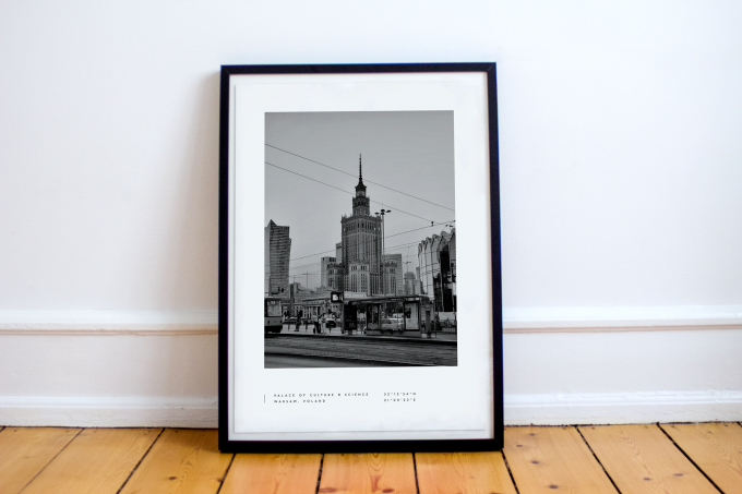 Warsaw Coordinates Poster Print Wall Art