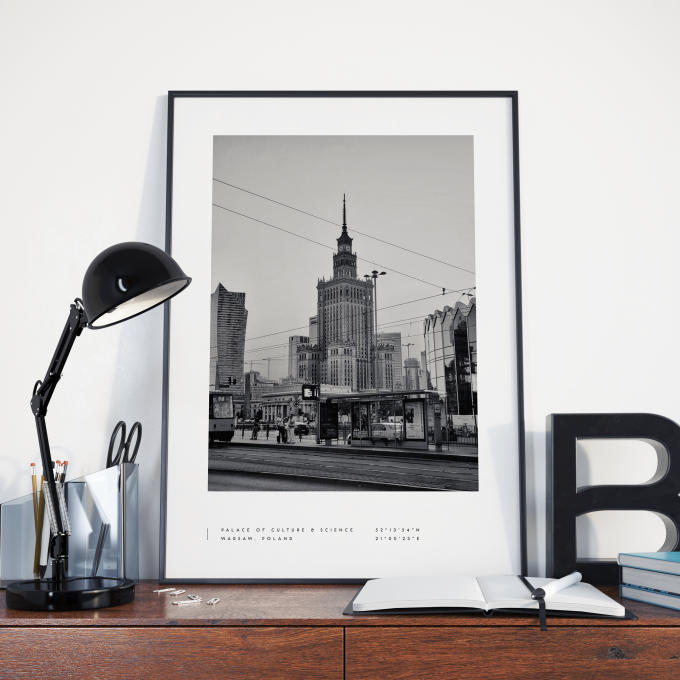 Warsaw Coordinates Poster Print Wall Art