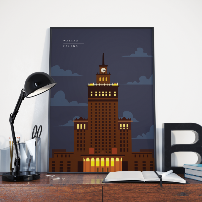 Warsaw Poster Print Wall Art