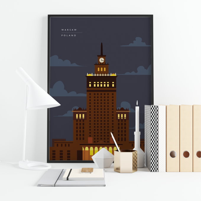 Warsaw Poster Print Wall Art