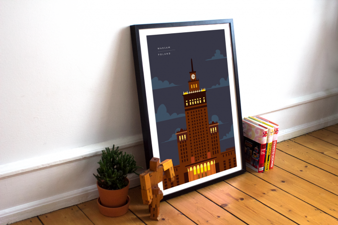 Warsaw Poster Print Wall Art