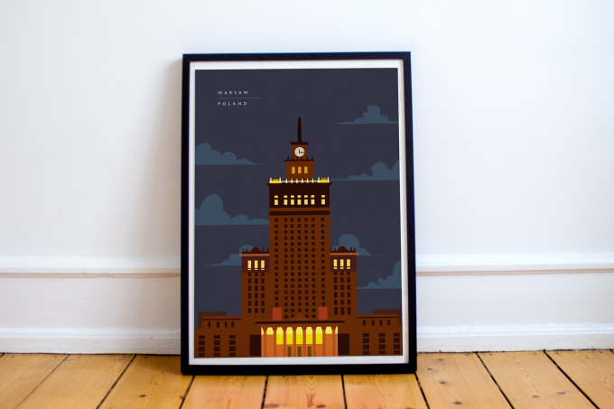 Warsaw Poster Print Wall Art