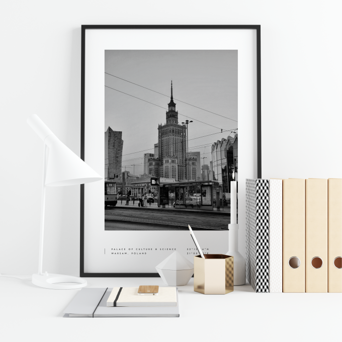 Warsaw Coordinates Poster Print Wall Art