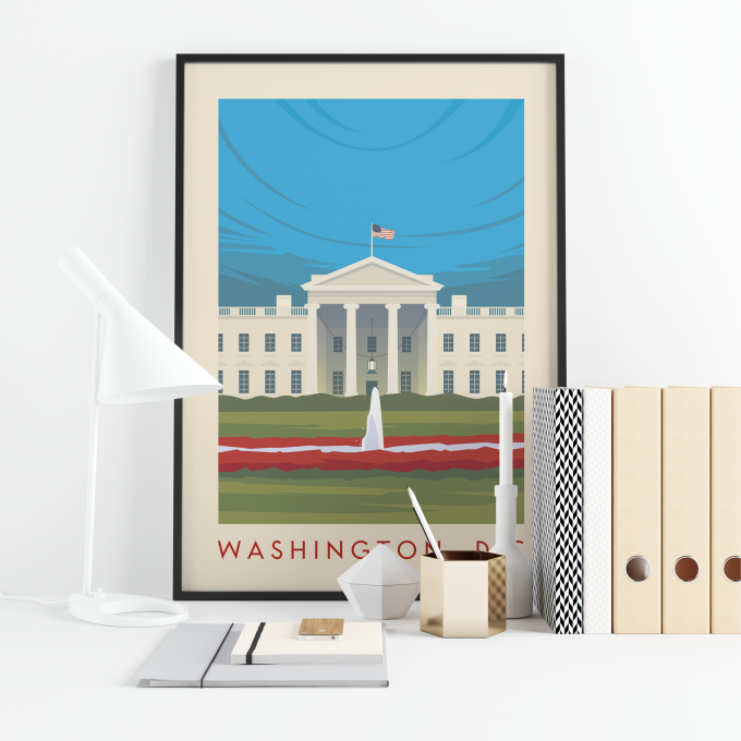 Washington DC Poster Print Wall Art