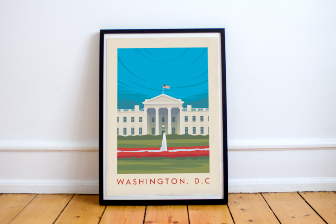 Washington DC Poster Print Wall Art