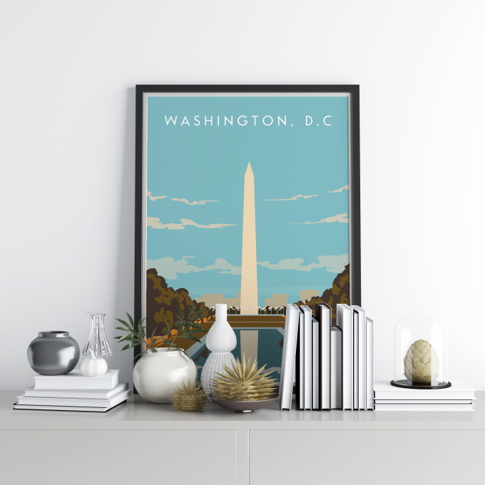 Washington DC Poster Print Wall Art