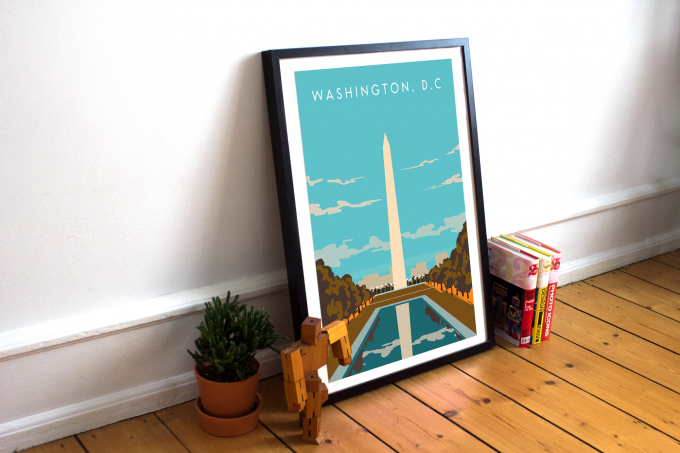 Washington DC Poster Print Wall Art