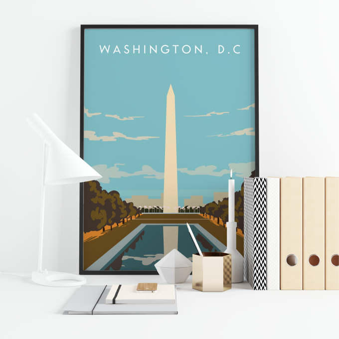 Washington DC Poster Print Wall Art