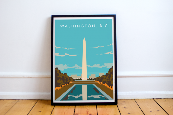 Washington DC Poster Print Wall Art