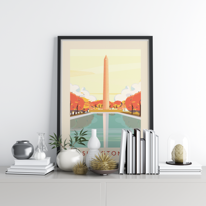 Washington DC Poster Print Wall Art