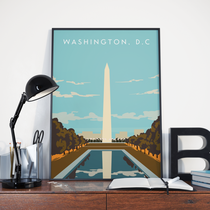 Washington DC Poster Print Wall Art