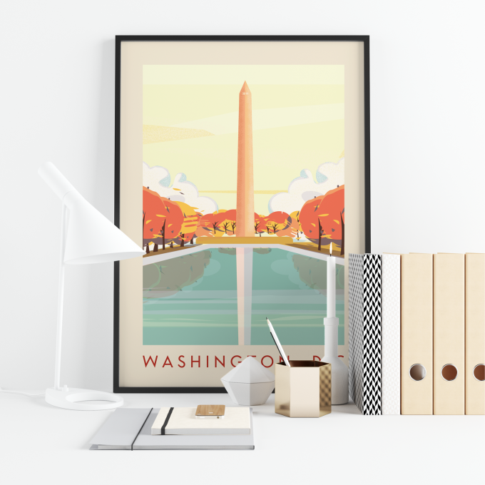 Washington DC Poster Print Wall Art