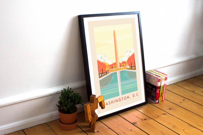 Washington DC Poster Print Wall Art