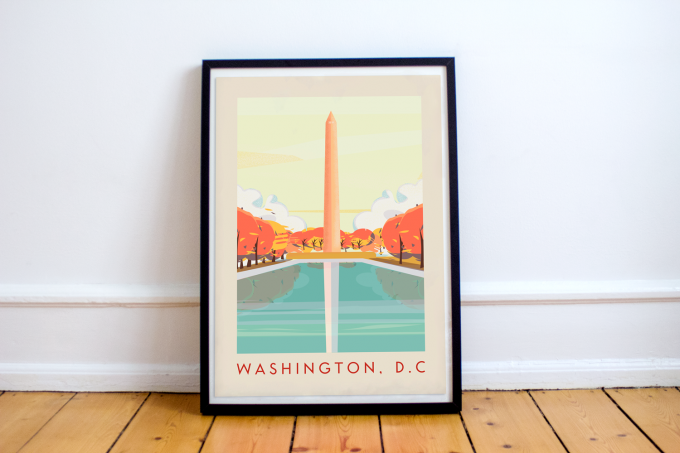 Washington DC Poster Print Wall Art