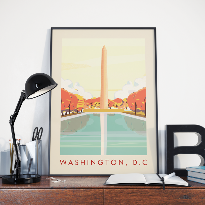 Washington DC Poster Print Wall Art